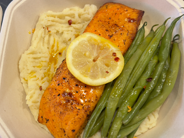 Lemon and Herb Salmon with Mashed Potatoes - High Protein Meal
