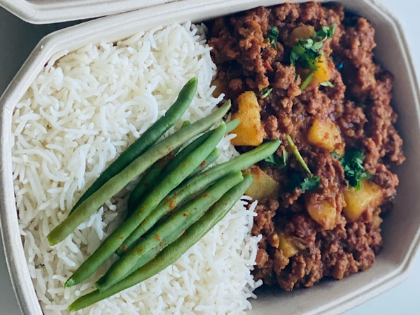 Cajun Spiced Minced Beef Potato Rice Meal - Meal Prep