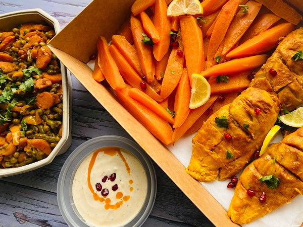 Baked Chicken Fillet with Sweet Potato with Home-made Peri Peri Sauce