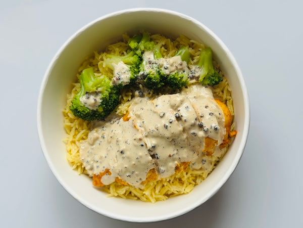 Peppercorn Chicken and Rice - High Protein Meal