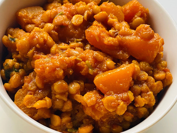 Lentil-Butternut Squash Meal - Vegan