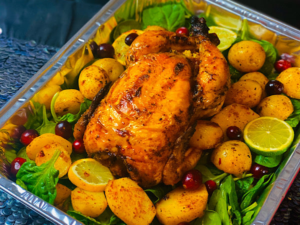 Roasted Chicken Dinner with rice stuffing (2-3people) - 24 hours notice required