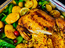 Load image into Gallery viewer, Roasted Chicken Dinner with rice stuffing (2-3people) - 24 hours notice required