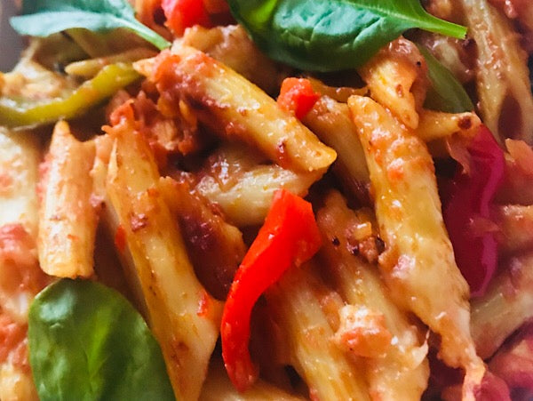 Spicy Chicken Cheese Pasta